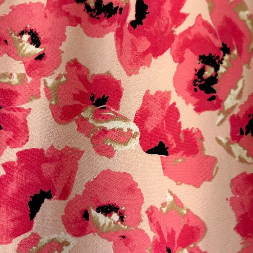 Pink Floral Anne Klein Size M - Picture 3 of 6